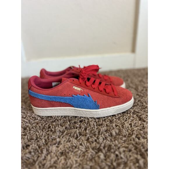 Puma x One Piece Buggy Suede Red Blue Sneaker 6 Collab Limited Edition Men - Picture 8 of 10